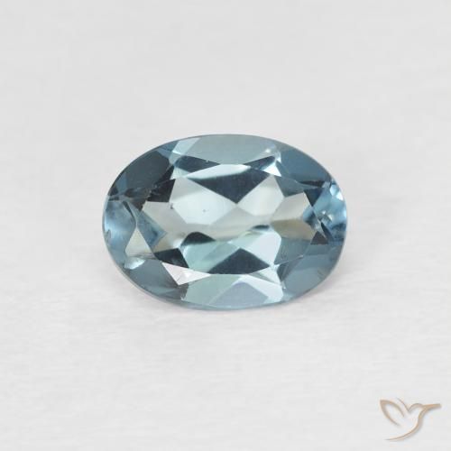 0.87ct Natural London Blue Topaz, Oval, VVS-VS