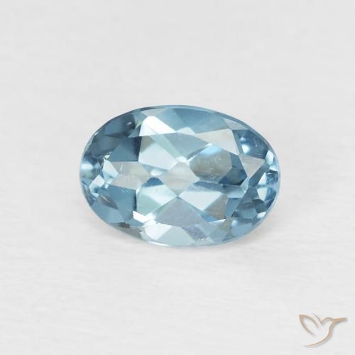 1.05ct Natural London Blue Topaz, Oval, VVS-VS
