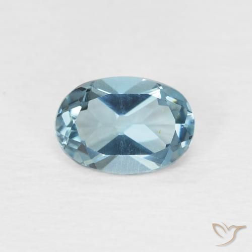 0.95ct Natural London Blue Topaz, Oval, VVS