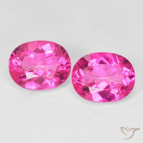 6.77 ct Pink Topaz, 10.2 x 8.1 mm Oval Cut From Brazil, Photo A