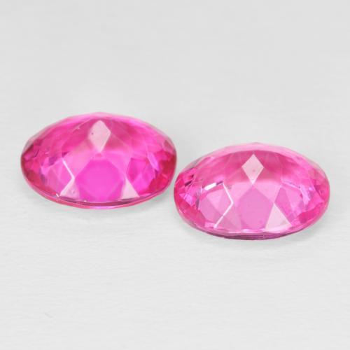 Topaz Gemstones in 10.2 x 9.3 mm Size for Sale, Topaz Stones in Dark Pink Color