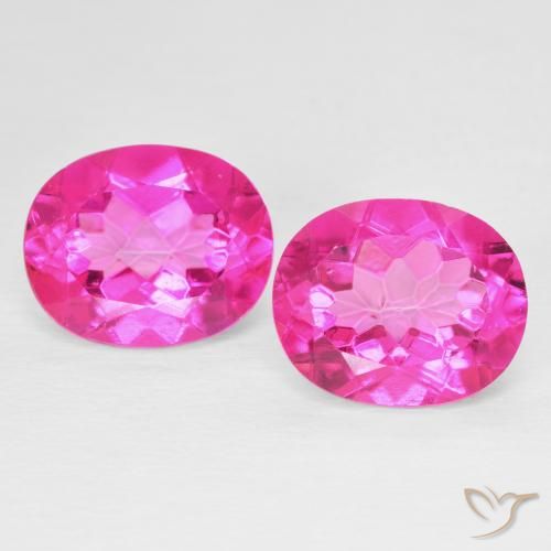 9.73 ct Pink Topaz, 11.2 x 9.2 mm Oval Cut From Brazil, Photo A