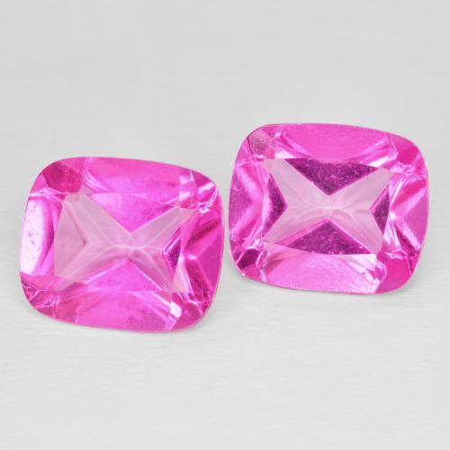 20.19 ctw Pink Topaz Stones, Natural Topaz in Cushion-Cut Shape for Sale