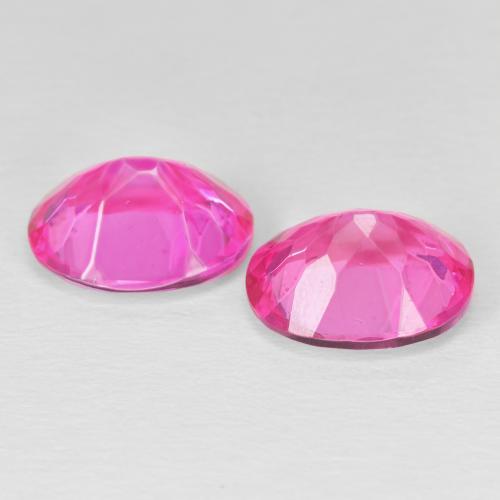 Topaz Gemstones in 11 x 9 mm (calibrated) Size for Sale, Topaz Stones in Medium Dark-Pink Color