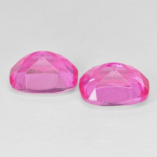 Topaz Gemstones in 11 x 9 mm (calibrated) Size for Sale, Topaz Stones in Medium Dark-Pink Color