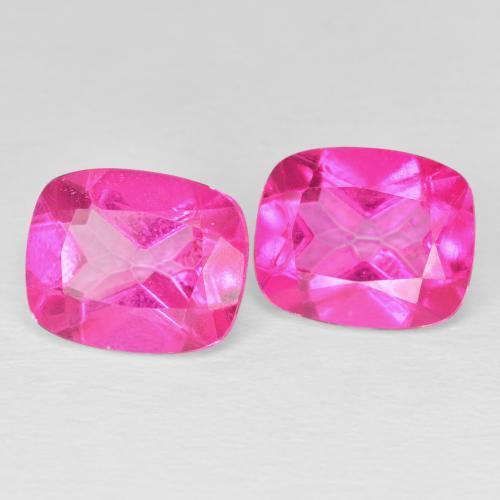 9.50 ctw Pink Topaz Stones, Natural Topaz in Cushion-Cut Shape for Sale