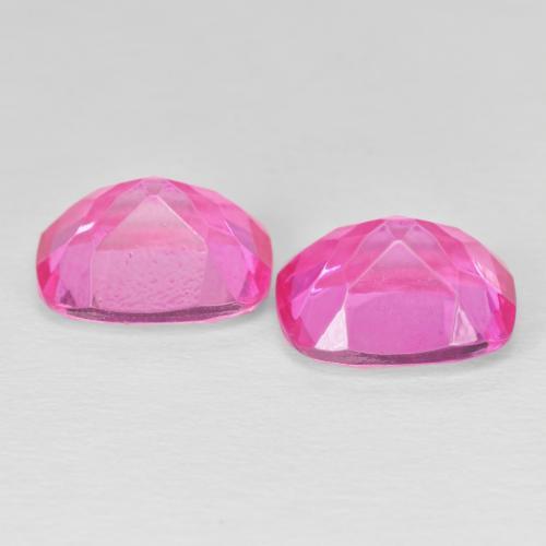 Topaz Gemstones in 11 x 9 mm (calibrated) Size for Sale, Topaz Stones in Hot Pink Color