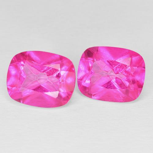 10.23 ctw Pink Topaz Stones, Natural Topaz in Cushion-Cut Shape for Sale