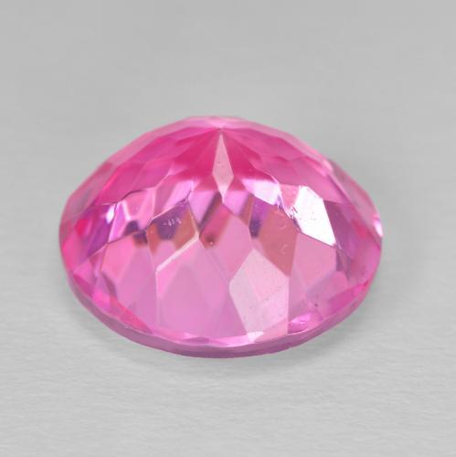 Topaz Gemstone in 14 mm (calibrated) Size for Sale, Topaz Stone in Deep Magenta Color