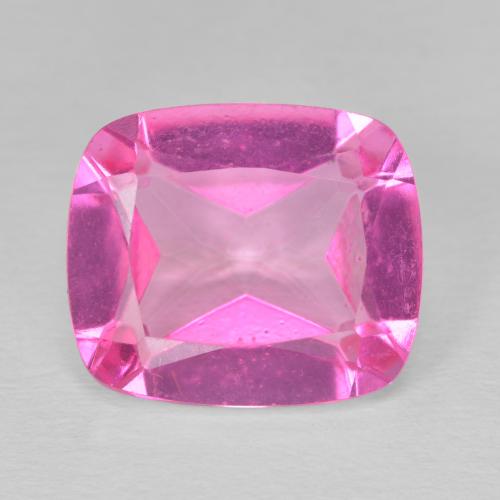 9.61ct Natural Medium Dark-Pink Topaz, Cushion, VVS-VS