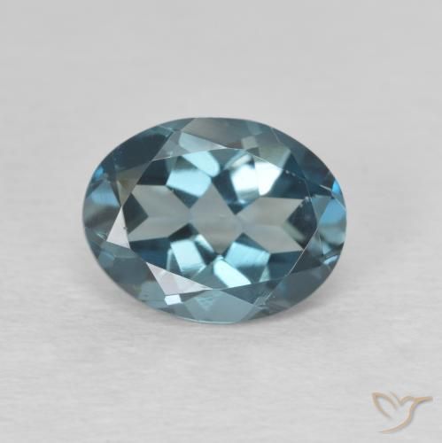 2.18ct Natural London Blue Topaz, Oval, VVS-VS