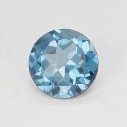 1.48ct Natural Swiss Blue Topaz, Round, VS