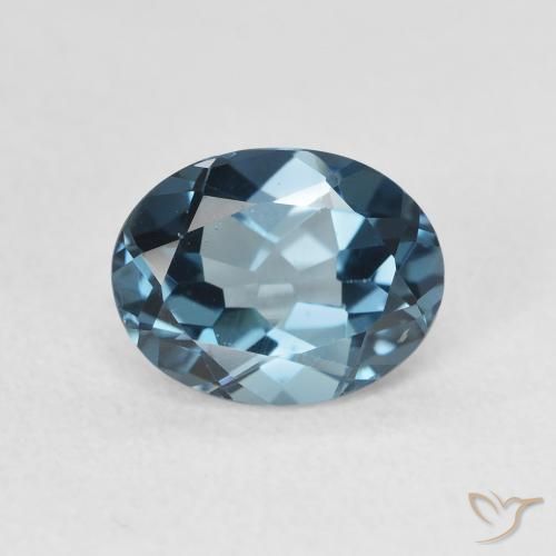2.28ct Natural London Blue Topaz, Oval, VS