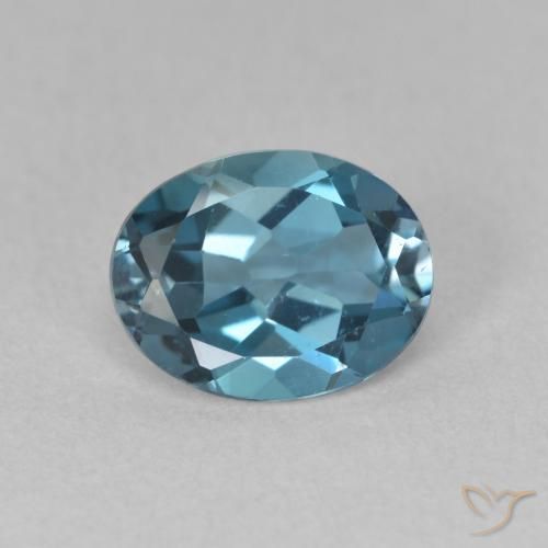 2.15ct Natural London Blue Topaz, Oval, VVS-VS