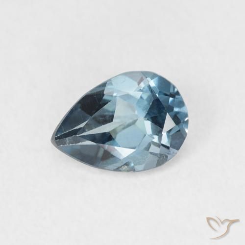 0.89ct Natural London Blue Topaz, Pear Shape, VS