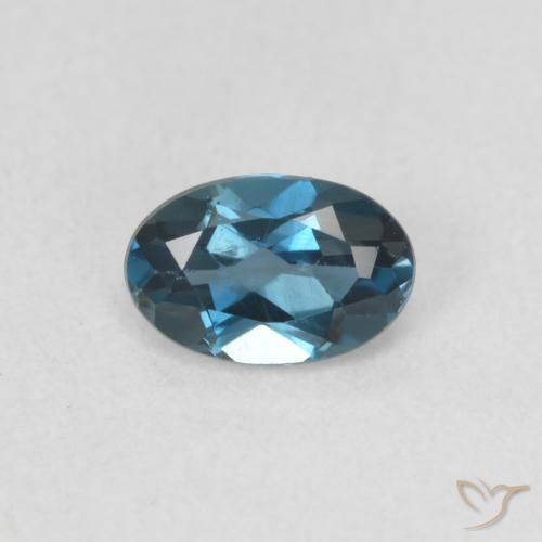 0.52ct Natural London Blue Topaz, Oval, VVS
