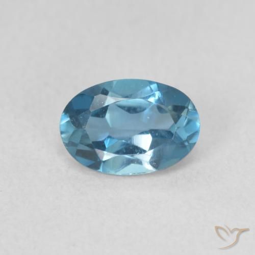 0.59ct Natural London Blue Topaz, Oval, VVS