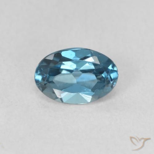 0.60ct Natural London Blue Topaz, Oval, VVS