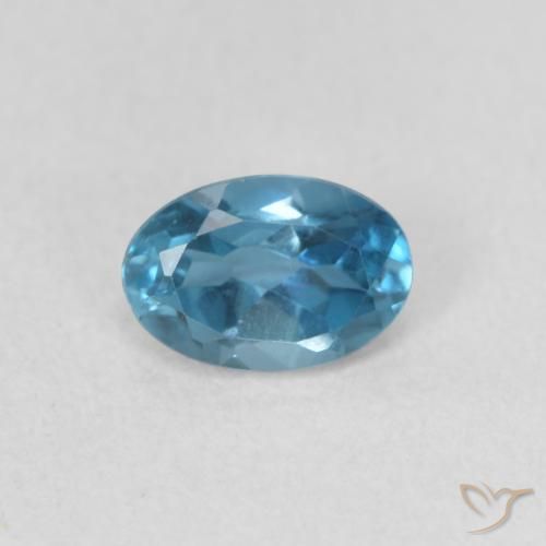 0.56ct Natural London Blue Topaz, Oval, VVS