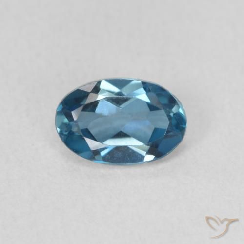 0.58ct Natural London Blue Topaz, Oval, VVS