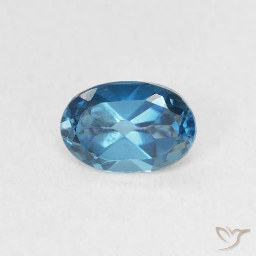 0.62ct Natural London Blue Topaz, Oval, VVS