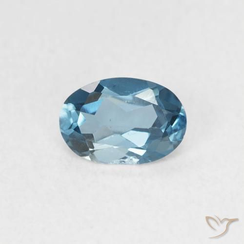 0.56ct Natural London Blue Topaz, Oval, VVS