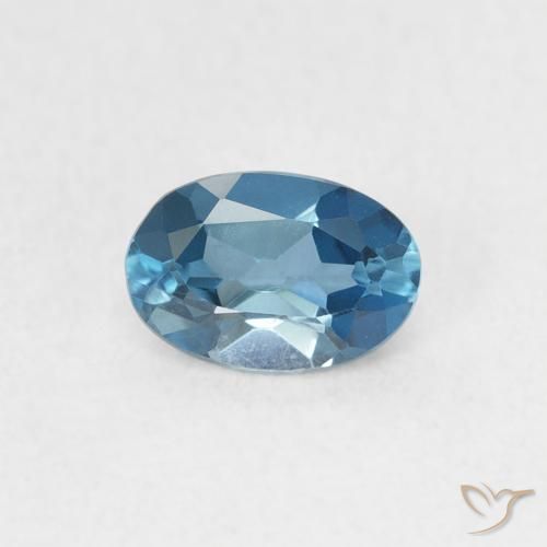 0.57ct Natural London Blue Topaz, Oval, VVS
