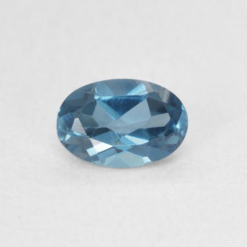 0.61ct Natural London Blue Topaz, Oval, VVS