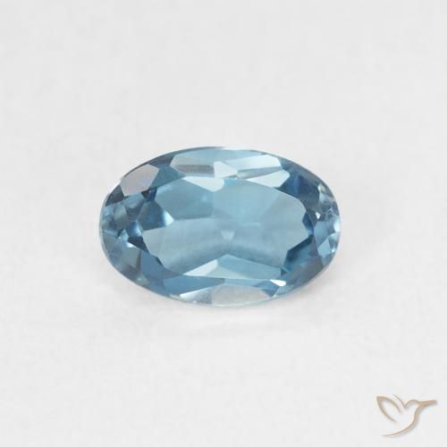 0.60ct Natural London Blue Topaz, Oval, VVS