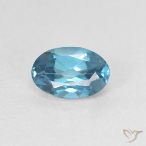 0.66ct Natural London Blue Topaz, Oval, VVS