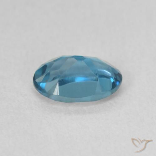 Topaz Gemstone in 6.5 x 4.3 mm Size for Sale, Topaz Stone in London Blue Color