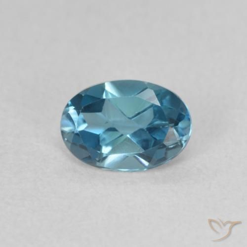 0.60ct Natural London Blue Topaz, Oval, VVS