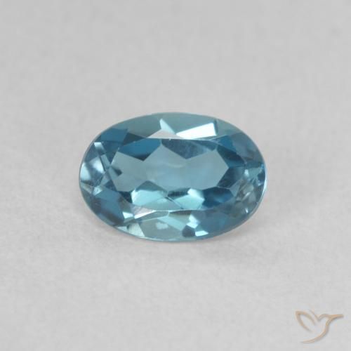 0.55ct Natural London Blue Topaz, Oval, VVS