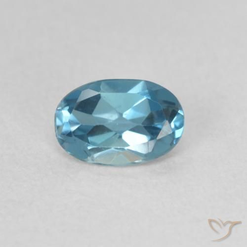 0.52ct Natural London Blue Topaz, Oval, VVS