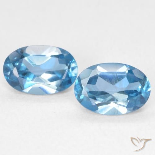 1.16ctw Natural London Blue Topaz, Oval, VVS-VS