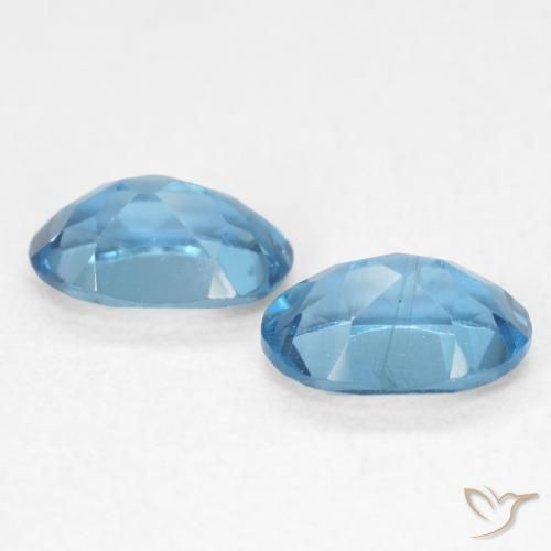 Topaz Gemstones in 6.2 x 4.3 mm Size for Sale, Topaz Stones in London Blue Color