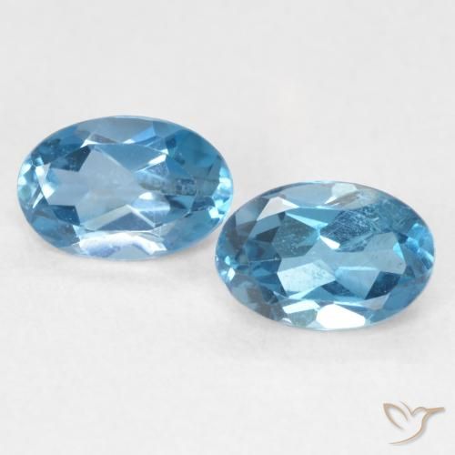 1.14ctw Natural London Blue Topaz, Oval, VVS-VS