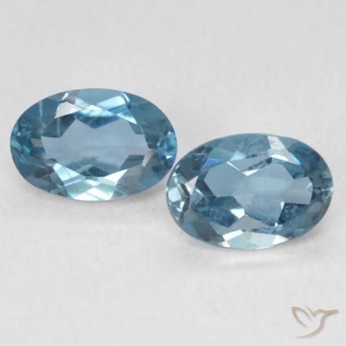 1.15ctw Natural London Blue Topaz, Oval, VVS-VS