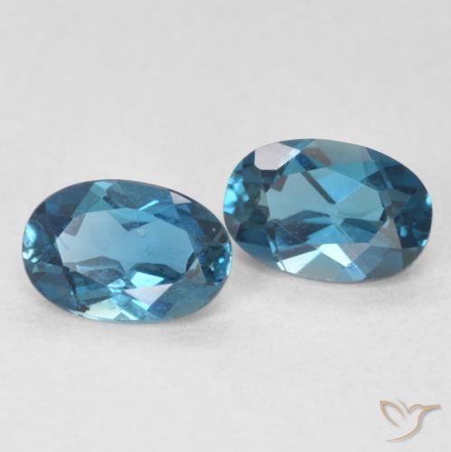 1.14ctw Natural London Blue Topaz, Oval, Transparent