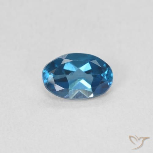 0.52ct Natural London Blue Topaz, Oval, VS