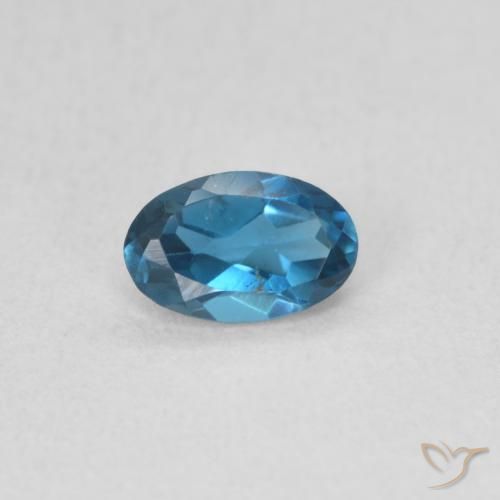 0.53ct Natural London Blue Topaz, Oval, VS
