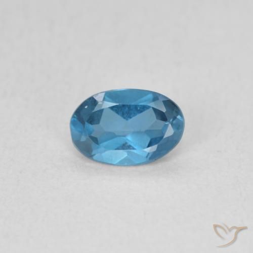 0.51ct Natural London Blue Topaz, Oval, VS