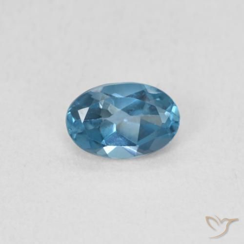 0.56ct Natural London Blue Topaz, Oval, VS
