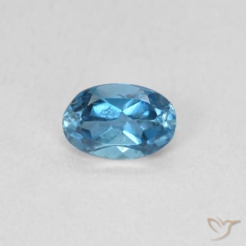 0.58ct Natural London Blue Topaz, Oval, VS