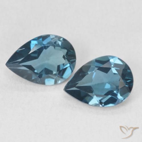 1.47ctw Natural London Blue Topaz, Pear Shape, VS