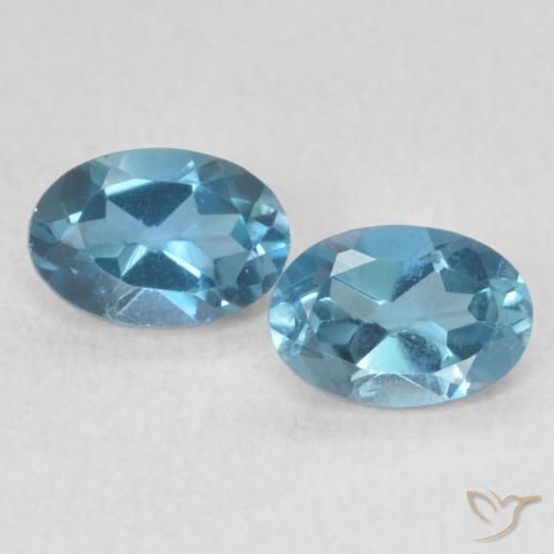 1.31ctw Natural London Blue Topaz, Oval, VS