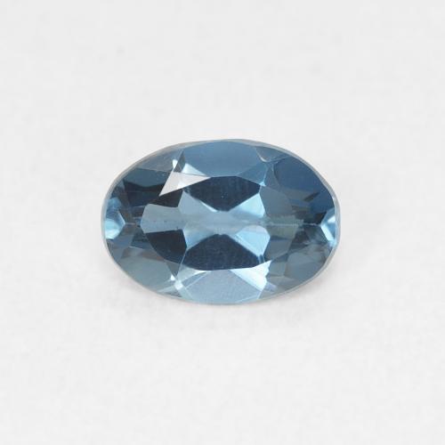 0.50ct Natural London Blue Topaz, Oval, VVS-VS