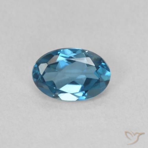 0.59ct Natural London Blue Topaz, Oval, VVS