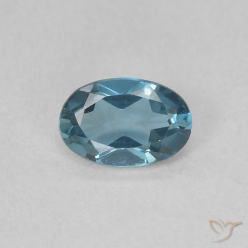 0.51ct Natural London Blue Topaz, Oval, VVS