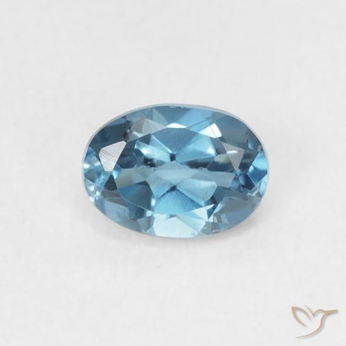 0.55ct Natural London Blue Topaz, Oval, VS